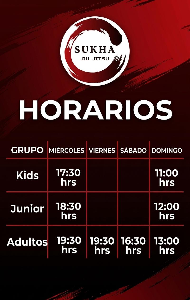 Horarios Sukha Jiu Jitsu