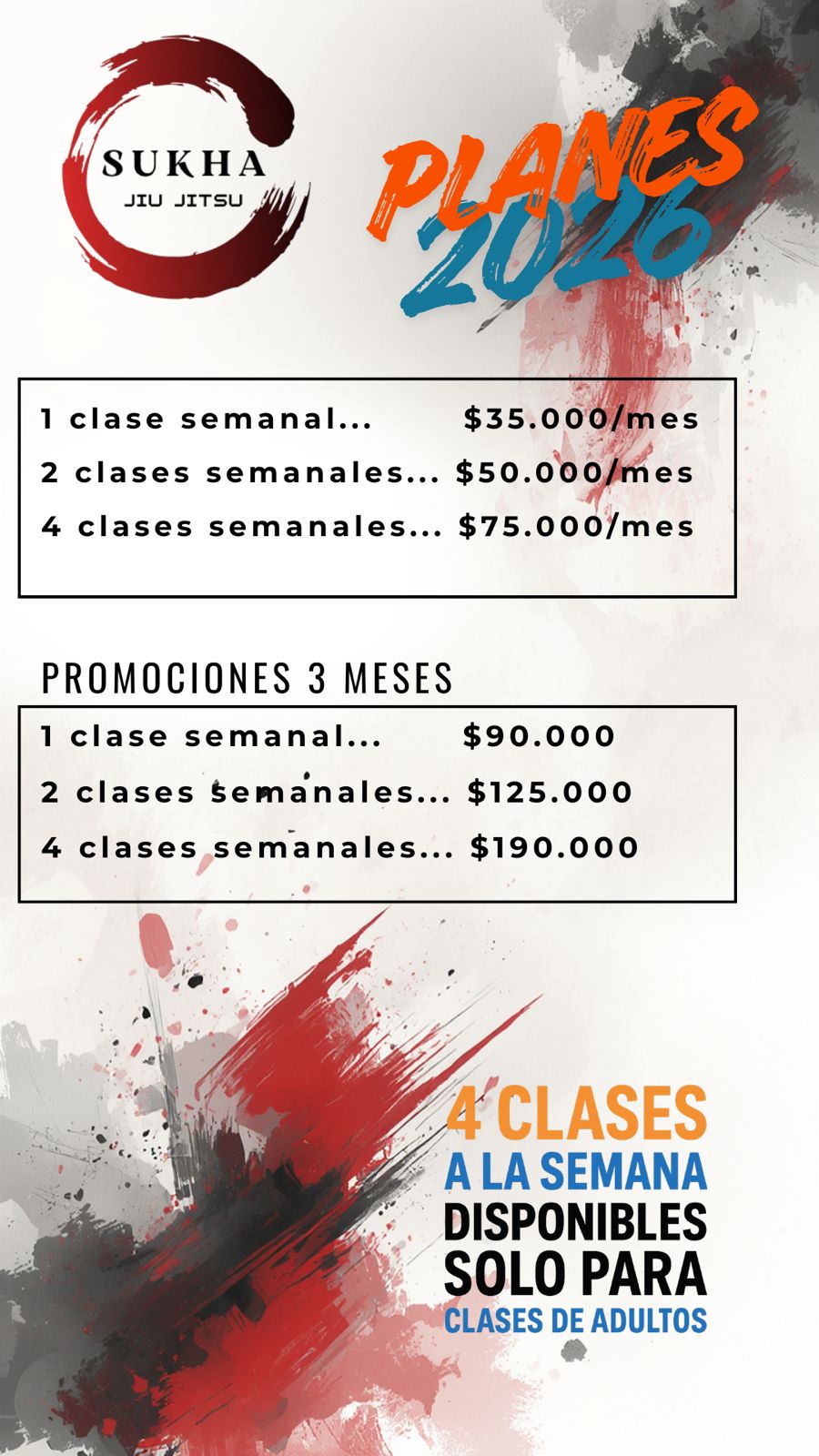 Planes Sukha Jiu Jitsu